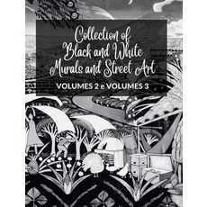 (영문도서) Collection of Black and White Murals and Street Art - Volumes 2 and 3: Two Photographic Books... Hardcover, Blurb, English, 9798880590025