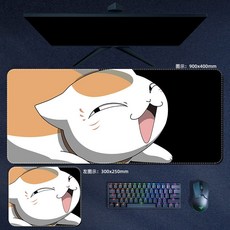 나츠메 우인장 마우스패드 키보드 장패드 두께 3mm, H, 800x300mm(픽셀문제로 그림 잘릴수있음)