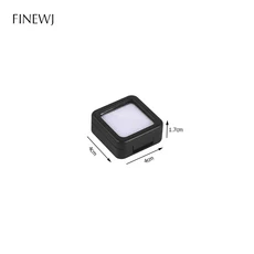 투명 유리 상단 뚜껑 보석 항아리 상자 디스플레이 수납 쇼 케이스 도구 펜던트 느슨한 다이아몬드 홀더 컨