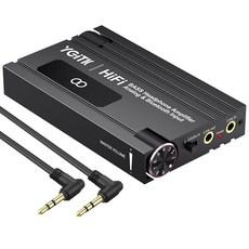 베이스 부스트가 장착된 YGITK 볼륨 블루투스 하이파이 3.5MM 노트북용 앰프 및 휴대용 케이스 게인 알루미늄 조절 헤드폰 이어폰 프로페셔널 16-600 스위치 충전식, HiFi BASS with Bluetooth