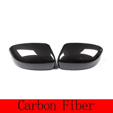 마세라티 르반떼 2016 2017 2018 2019 2020 2021용 카본 파이버 스타일 자동차 사이드 리어뷰 미러 커버 캡, 01 Carbon fiber
