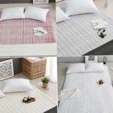 온수 매트 커버 극세사 온열매트 난방 전기 매트 커버 패드 싱글 더블 부드러운 워셔블 미끄럼 원단 밍크, 05밀크티 Q커버