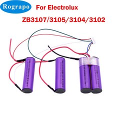 플러그가 달린 로봇 진공 청소기용 리튬 이온 배터리 팩 Electrolux ZB3102 ZB3104 ZB3105 ZB3106AK ZB3107 144V 3400mAh 2600mAh, 2800mAh, 1)2800mAh, 1개