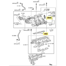 JT馬自達原廠 CX9 3.7 火星塞 節氣門墊片 岐管墊片, 1個