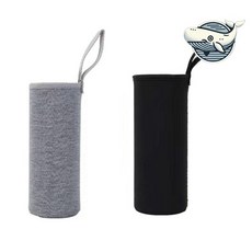 360ml 보틀백 물병주머니 보냉 열기유지 냉기유지 SG-3DP19-3348, 그레이, 1개