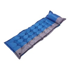 21點自動充氣床墊 單人床墊 露營 氣墊床 休閒床墊, 02.藍灰色款-限宅配