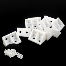 리2치점빵 플라스틱 꺽쇠 브라켓 10P 꺽쇠브라켓소 기역자꺽쇠, 흰색