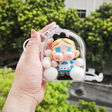 盲盒包庫貓咪外出包哭娃搪膠保護套盲盒遛娃包掛件包，可愛造型，保護您的物品，增添生活樂趣