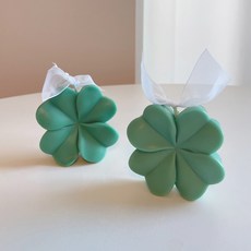 바이솔 새해선물 행운선물 소원 행복 네잎클로버 캔들, 기본포장, 1개