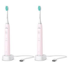 필립스 소니 케어 2100 시리즈 전동 칫솔, 핑크, 2개, HX2421/04