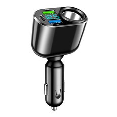 LA DERIVE 올인원 차량용 초고속 충전기 콘센트 멀티 시가잭 볼트게이지 PD30w USB 3포트 고속 충전, 1구, 1개