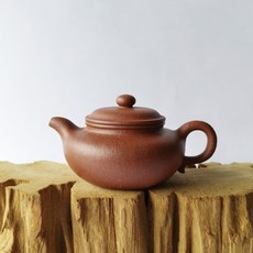 宜興紫砂壺原礦紅降坡泥仿古壺180CC經典款式優質泥料, 1個