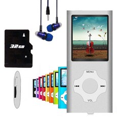 MP3 Player Hotechs Music Player with 32GB Memory SD Card Slim Classic Digital LCD 1.82'' Screen M, Shine Green, Shine Green