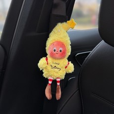 汽車安全帶護肩套 可愛星星人車載保險帶裝飾 四季通用, 揹著太陽跑, 1個