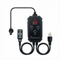 SHINMAO CSA雙迴路單顯示溫度控制器，溫度警報，安全性自動斷電，防水機殼, 1個