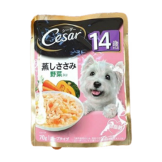 Cesar 西莎餐盒，火雞肉蔬菜口味，天然食材無添加，小型犬老犬適用, 70g, 1個, 雞肉+蔬菜