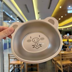 可愛304不鏽鋼碗 兒童吃飯專用碗 寶寶碗蒸蛋碗 餐碗 單層可愛卡通激光圖案 多款可選 約430ml, 1個, 小豬304單層碗（約420ml）, 小豬304單層碗（約420ml）
