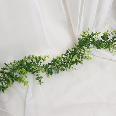 조화 넝쿨 덩쿨 플랜트 가랜드, 2. Small 유칼립투스 플랜트 2줄 묶음, 1개