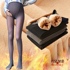 가을 겨울 임산부 팬츠 가짜 시스루 팬츠 레깅스 세 가지 두께의 여승무원 기모 도톰 일체 팬츠