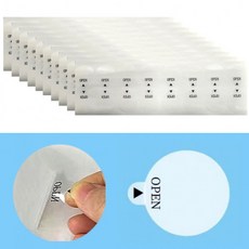 160개입 투명 OPEN 실링 스티커 25mm, 1세트, 투명(S1144) 160PCS