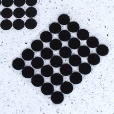 꿀이맘 원형 탈부착 찍찍이 소형 30P 블랙 찍찍이스티커