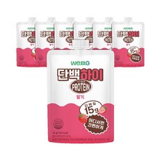 웰그린) 단백하이 딸기맛, 7개, 40g
