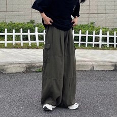 투니스 남성 와이드 스트레이트 캐주얼 긴바지