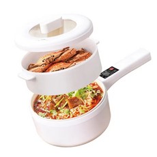 多功能蒸煮鍋 2L 附蒸籠 110V 700W 智慧控溫, NHF-K8335