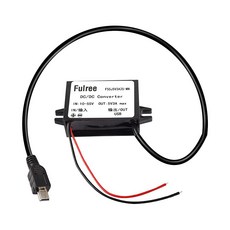 XMSJSIY 12V-48V - 5V 미니 USB 스텝다운 컨버터 DC 벅 모듈 어댑터 10-55V~5V 3A 15W 차량용 파워, 1개
