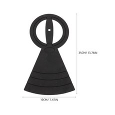 드럼 연습용 무음 고무 마감 소음 감소 패드 악기 장비, 1개, 1. 35x18cm