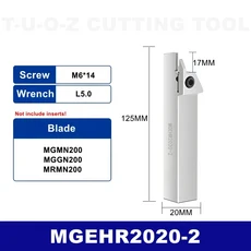 MGEHR 외부 홈 가공 2020 3232-1.5/2/2.5/3/4/5/6 선반 커터 바 CNC 홀더, 02 MGEHR2020-2-B