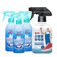 온더바디 발을씻자 코튼 풋샴푸 385ml 3개 + 홈스타 신발을 부탁해 500ml 1개, 쿨링