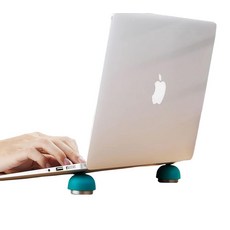 COPORA 노트북 쿨링 스탠드 휴대용 마그네틱 노트북 쿨러 보이지 않는 소형 쿨러 볼 컴퓨터용 인체 공학적 노트북 스탠드, 초록색