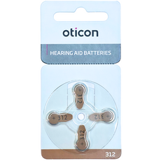 오티콘 보청기 배터리 건전지 밧데리 약, 1세트, 오티콘 312A, (40알)