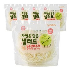 데이밀 자연을담은 샐러드 실속 양배추 채 100g 국내산 바로 먹는 야채 채소, 5개