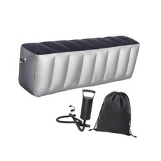 휴대용 에어매트 플로킹 뒷좌석 틈새 채움 침대 로드 트립 캠핑용, 기본, 4. Straight With Pump