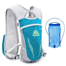 AON 온IJIE 여성 및 남성용 러닝 하이드레이션 조끼 5.5L 경량 트레일 러닝 하이드레이션 조끼 팩 백팩 달리기 사이클링 클라이밍용 그린+1.5L