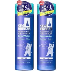 시세이도 시브리즈 데오 워터 프로즌 민트 160mL 2병 세트, 160ml (x 2)