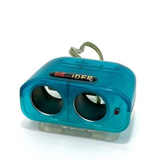 IDFR 車用雙孔 12V 10A 電源插座 點菸器插座 車用電源延長線 綠色, 1個, 2口