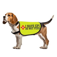 [ 953291 ] EPI Warning Dog Jacket Vest I Have Do Not Feed Harness Special Diet Gift (EPI-Medium), EPI-미디엄, 1개