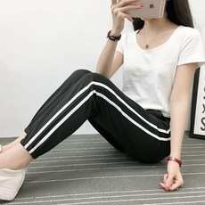 女運動長褲 冰絲束腳褲 運動長褲 九分束腳褲 大尺碼闊腿燈籠褲