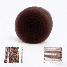 Leyoceur 가는 모발용 다기능 다크 브라운 헤어 패딩 - 203.2cm(80인치) 살롱 등급 볼류마이징 패드 + 클립 70개 얇은/림프 모발에 적합하여 볼륨감과 풍성함을