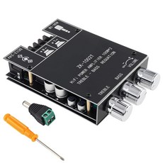 DIGIYES ZK-1002T 100W+100W 파워 앰프 보드 TPA3116D2 HIFI 칩 DC 12-24V 2.0 채널 오디오 앰프 블루투스 및 AUX 입력 포함 DIY, DiGiYes ZK-1002T 100W+100W Pow