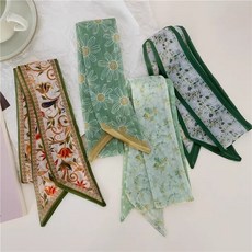 투니스 여성 빈티지 프린팅 스카프 4개입