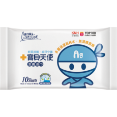 康乃馨 寶貝天使 貓熊版 潔膚濕巾補充包, 1入, 1包