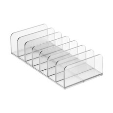 ARZ 眼影收納架 分格收納盒 F107 壓克力彩妝收納盒 桌上抽屜置物架, 透明
