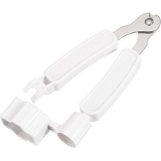 메카닉시티 1개 흰색 기타 줄 감기기 커터 핀 풀러 3in1 다기능 유지보수 도구 피그 베이스 만돌린 우쿨렐레용, White