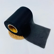 헤세드 자체제작) 10cm 롤 심지 테이프 접착심지 (20yd), 블랙, 1개