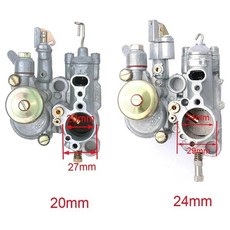 카브레타 카브 스파코 VESPA 24 20mm P 1051 SI 20-20D LML 3 24-24D 오라도 NV3 오토바이 베스파 카브레타 PX150 125 20mm 24mm, [02] 24mm