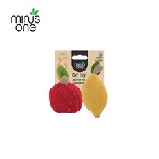 Minus One 邁樂思 造型貓草逗貓玩具，多款水果與可愛造型，內含貓草，安全耐玩，激發貓咪玩樂天性, 1個, 造型貓草系列 ｜貓玩具 萊姆蘋果, 萊姆蘋果